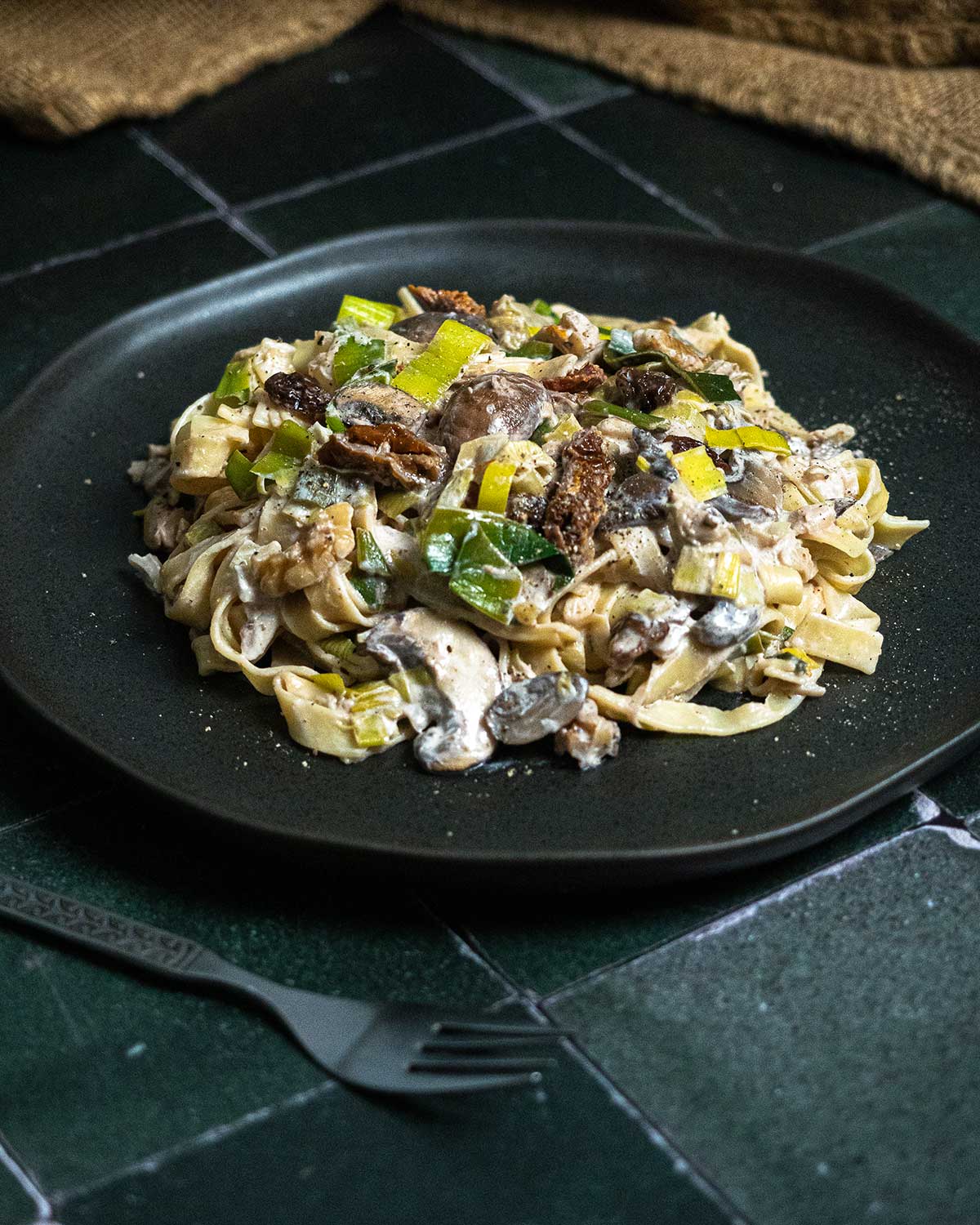 White-wine-mushroom-tagliatelle