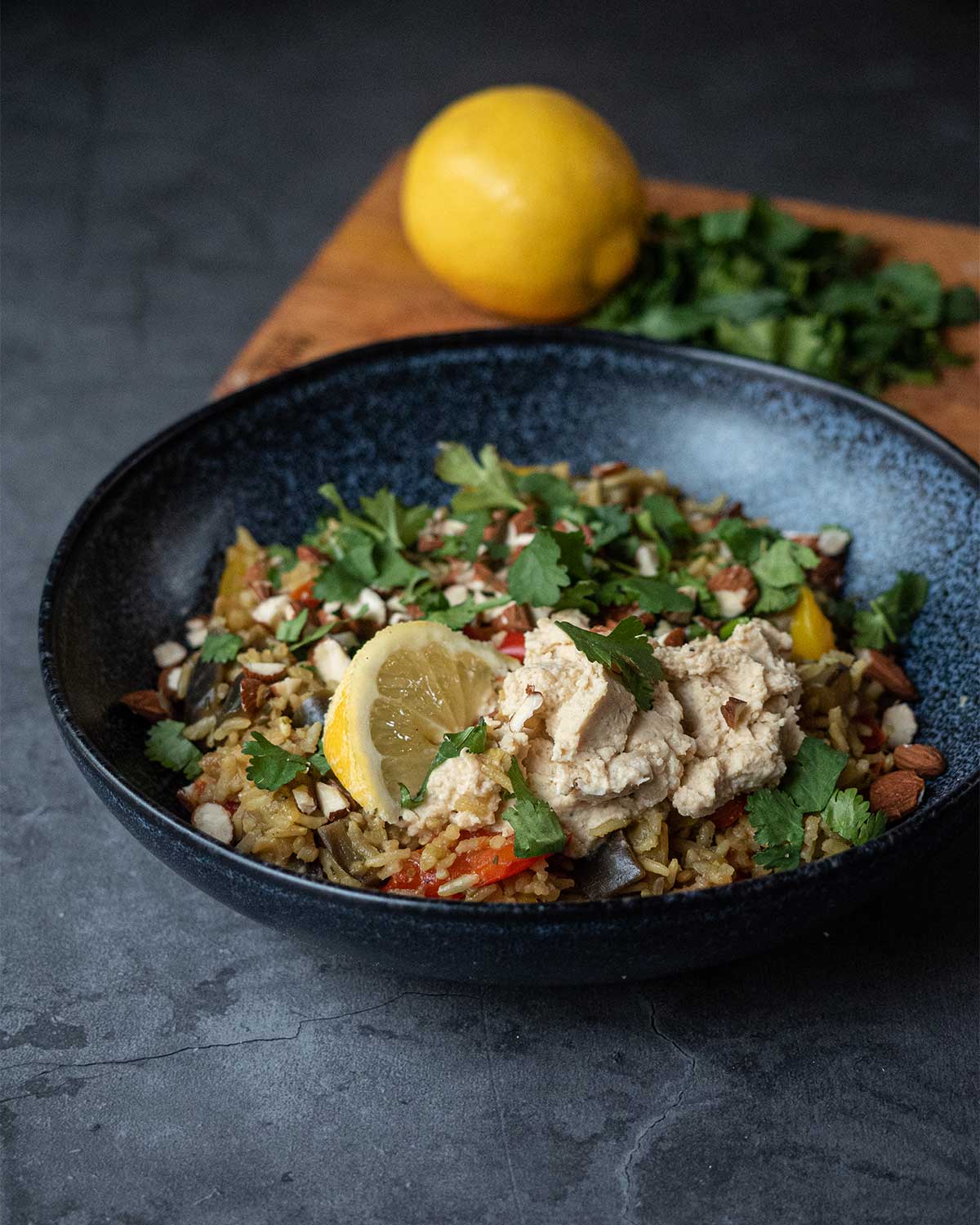 Lemon-rice-with-hummus
