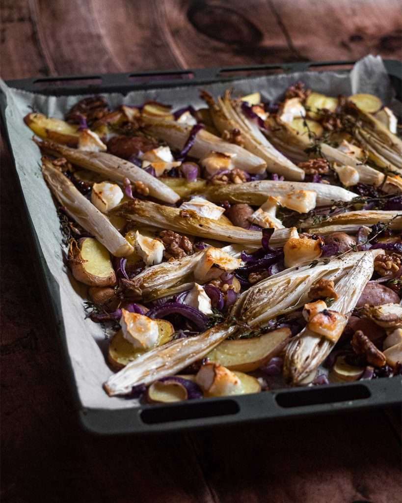 Roasted Chicory with Honey recipe - Seasonal Vegetable March