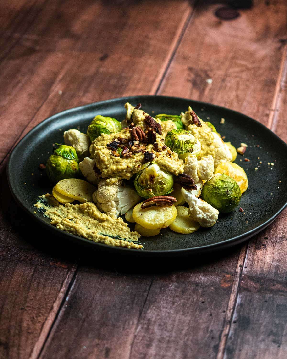 Roasted-brussels-sprouts-and-cauliflower